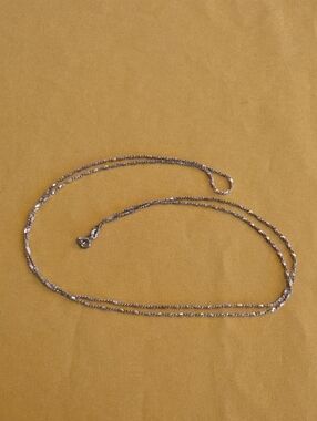 Sterling Silver Rope Chain Necklace - Marked 925 Italy